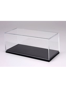 Vitrine plexiglas avec socle en cuir gris 1/18 BBR