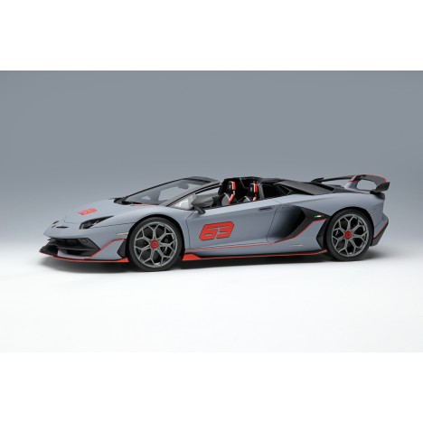 Lamborghini Aventador SVJ 63 Roadster (Matt gray) 1/18 Make-Up Eidolon  EML03A