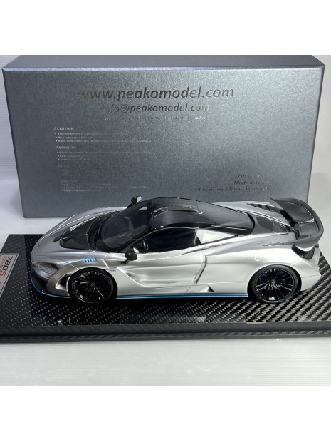 McLaren 720S Novitec N-Largo (Argento) 1/18 Peako Peako - 3