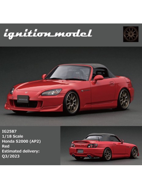 Honda S2000 AP2 (Red) 1/18 Ignition Model