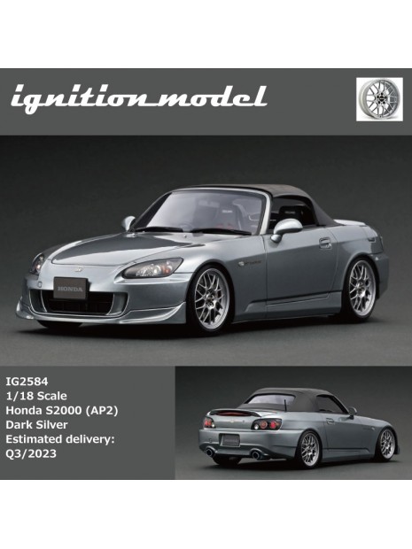 Honda S2000 AP2 (Grey) 1/18 Ignition Model IG2584