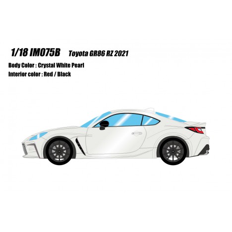 Toyota GR86 (RZ) 2021 (Crystal White Silica) 1/18 Make Up IDEA