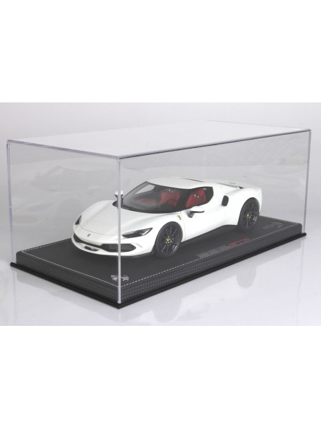 Ferrari 296 GTB (Bianco Avus) 1/18 BBR BBR Models - 8