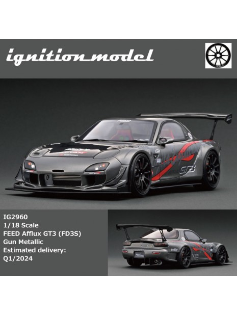 Mazda RX-7 FEED Afflux GT3 (FD3S) 1/18 Ignition Model