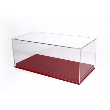 Vitrine plexiglas avec socle en cuir rouge 1/18 BBR BBR Models - 1