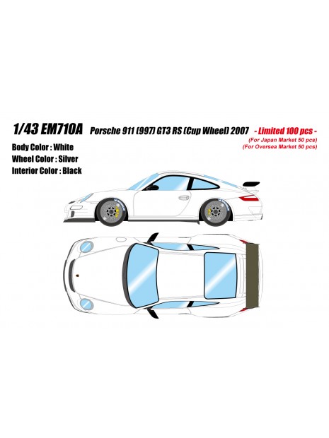 Porsche 911 (997) GT3 RS (Blanc) 1/43 Make-Up Eidolon Make Up - 9