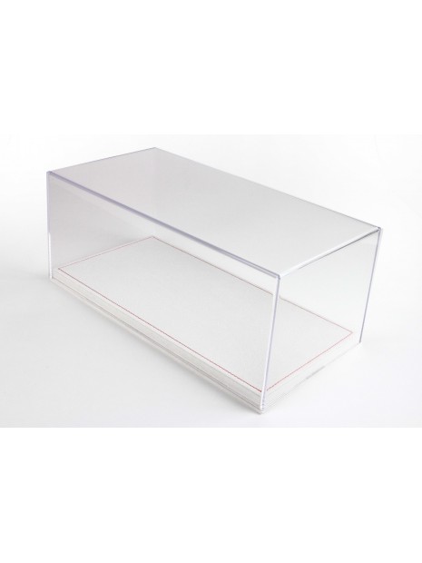 Vitrine plexiglas avec socle en alcantara beige clair 1/18 BBR BBR Models - 1