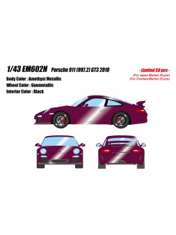 Porsche 911 (997.2) GT3 (Meteor Grey) 1/43 Make-Up Eidolon EM602F