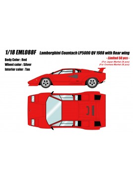 Lamborghini Countach LP5000 QV 1988 1/18 Make-Up Eidolon Make Up - 1