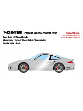 Porsche 911 (997.2) Turbo 2010 (GT Zilver) 1/43 Make-Up Eidolon Make Up - 1