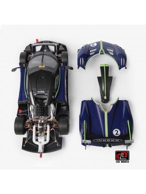 Pagani Huayra R (Carbon Bleu) 1/18 LCD Models  - 2