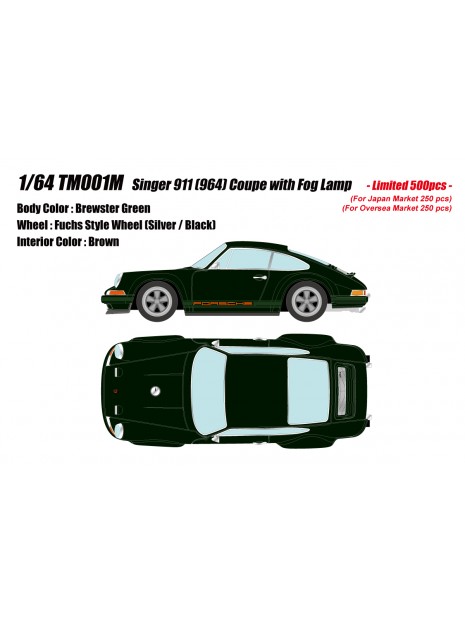 Porsche Singer 911 (964) Coupe 1/64 Make-Up Titan64 Make Up - 4