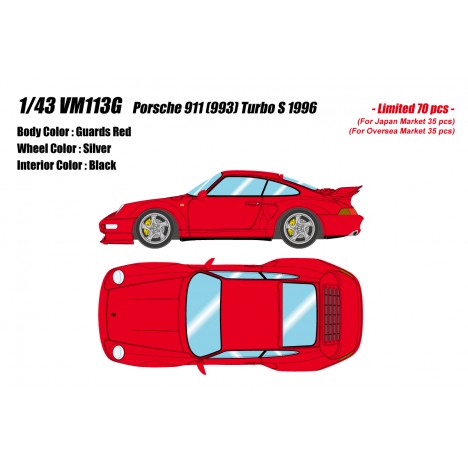 Porsche 911 (993) Turbo S 1996 1/43 Make-Up Vision Make Up - 1