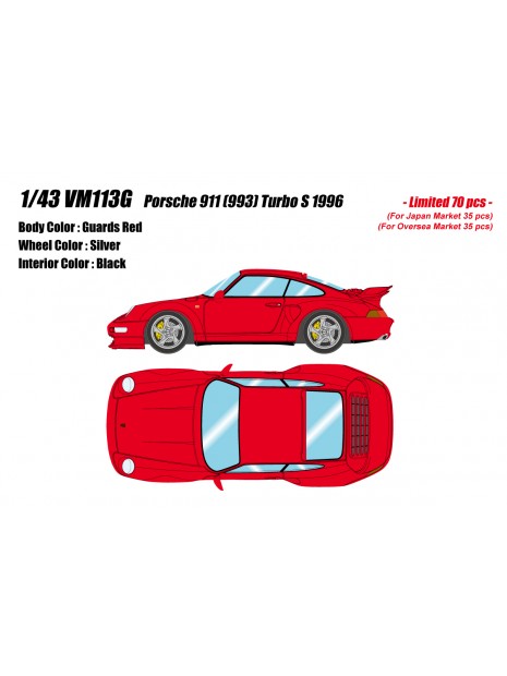 Porsche 911 (993) Turbo S 1996 1/43 Make-Up Vision Make Up - 2