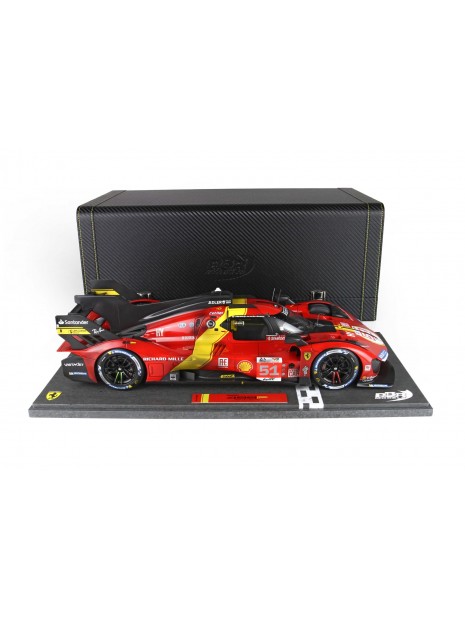 Ferrari 499P No.51 Winner of the Le Mans 24 Hours 2023 "Dirty" 1/12 BBR BBR Models - 4