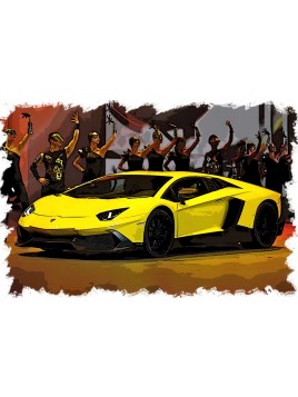 Lamborghini Aventador LP720-4 50º Anniversario 2013 (Giallo Maggio) 1/43 Make Up Eidolon Make Up - 2