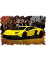 Lamborghini Aventador LP720-4 50º Anniversario 2013 (Giallo Maggio) 1/43 Make Up Eidolon Make Up - 2