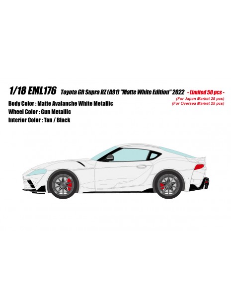 Toyota GR Supra RZ (A91) "Matte White Edition" 1/18 Make Up EIDOLON Make Up - 7