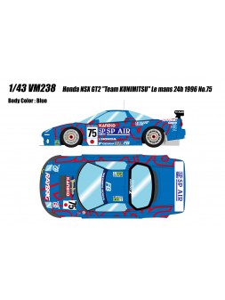 Honda NSX GT2 Team Kunimitsu Le mans 1996 No.75 1/43 Make Up Vision Make Up - 1