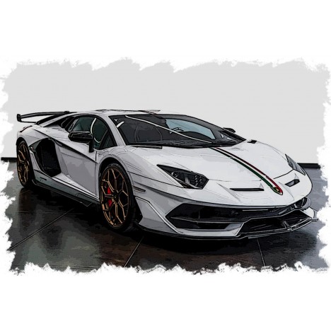 Lamborghini Aventador SVJ (Bianco Isis) 1/18 Make-Up Eidolon Make Up - 1