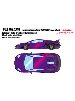 Lamborghini Aventador SVJ (Blu hal) 1/18 Make-Up Eidolon Make Up - 1