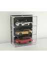 3-level wall display case for miniature cars  - 1