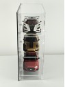 3-level wall display case for miniature cars  - 3