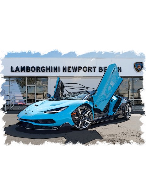 Lamborghini Centenario Roadster (Blu Cepheus) 1/43 Make Up Eidolon Make Up - 2