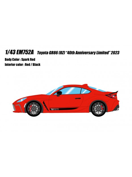 Toyota GR86 RZ “40th Anniversary Limited” 2023 1/43 Make Up Eidolon Make Up - 7