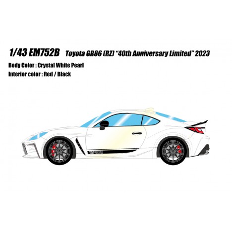 Toyota GR86 RZ “40th Anniversary Limited” 2023 1/43 Make Up Eidolon Make Up - 1