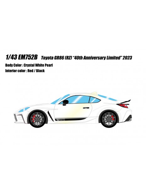 Toyota GR86 RZ “40th Anniversary Limited” 2023 1/43 Make Up Eidolon Make Up - 8