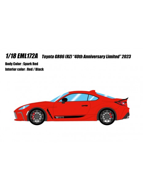 Toyota GR86 (RZ) “40th Anniversary Limited” 2023 1/18 Make Up Eidolo Make Up - 7