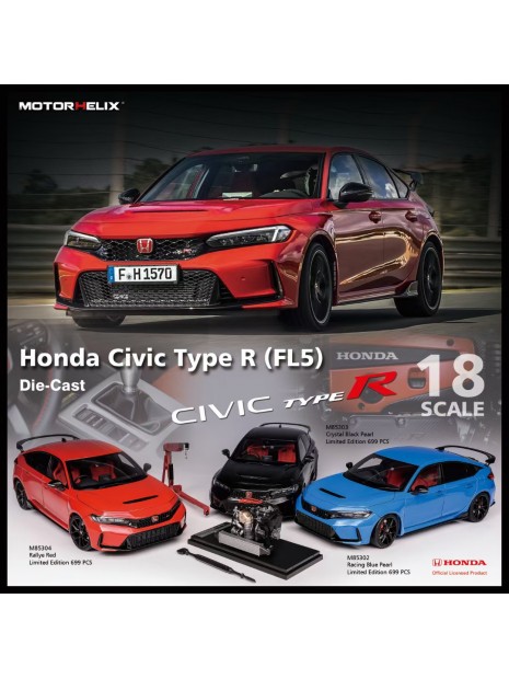 Honda Civic Type R (FL5) 1/18 Motorhelix Motorhelix - 14