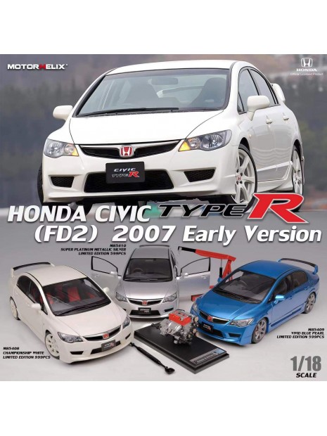 Honda Civic Type R (FD2) 1/18 Motorhelix Motorhelix - 5