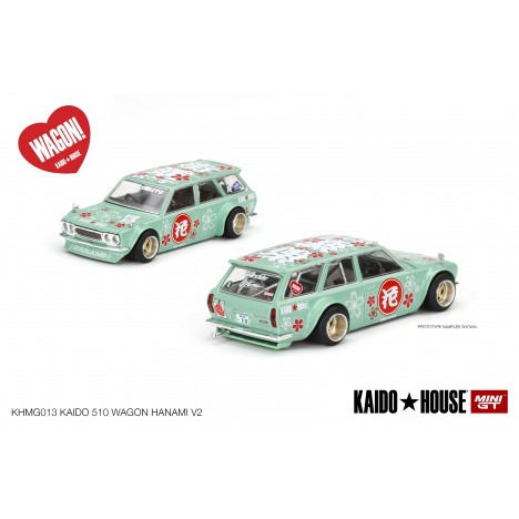 Datsun KAIDO 510 Wagon Hanami V2 1/64 Mini GT  - 2