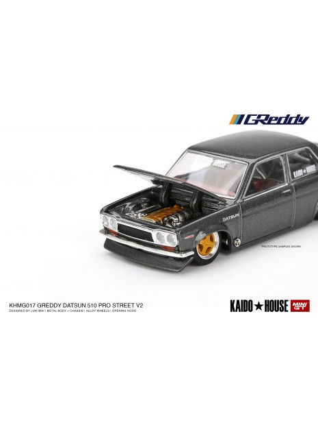 Datsun 510 Pro Street GREDDY 1/64 Mini GT  - 7