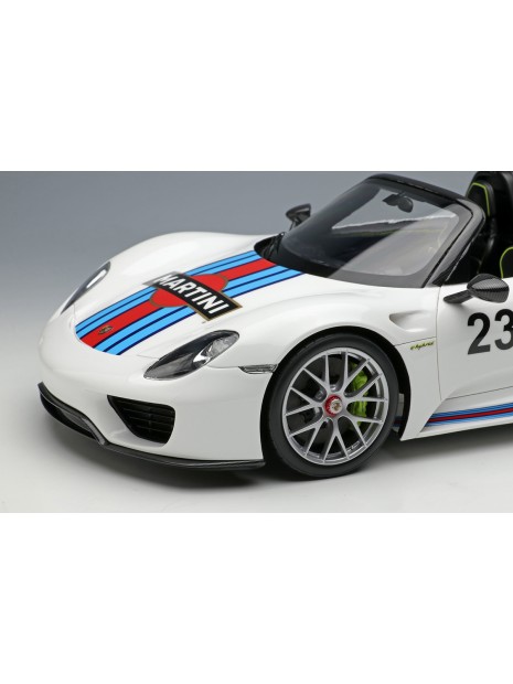 Porsche 918 Spyder Weissach package Martini  1/18 Make-Up Eidolon Make Up - 6