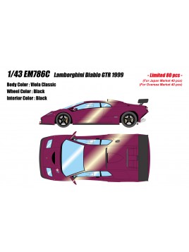 Lamborghini Diablo GTR 1999 (Viola Classic) 1/43 Make Up Eidolon Make Up - 1