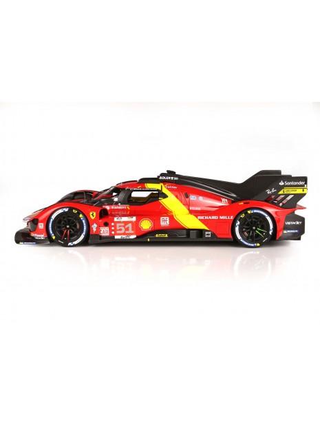 Ferrari 499P N. 51 Vincitore Le Mans 2023 1/18 BBR Looksmart - 3