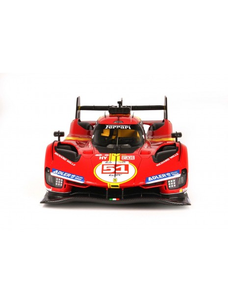 Ferrari 499P nr. 51 winnaar Le Mans 2023 1/18 BBR Looksmart - 5