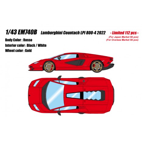 Lamborghini Countach LPI 800-4 2022 1/43 Make Up Eidolon Make Up - 4