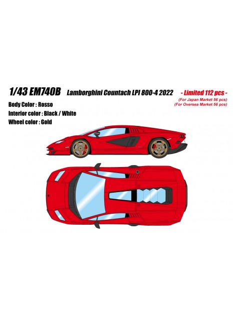 Lamborghini Countach LPI 800-4 2022 1/43 Make Up Eidolon Make Up - 1