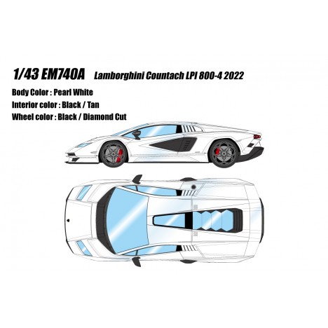 Lamborghini Countach LPI 800-4 2022 1/43 Make Up Eidolon Make Up - 1