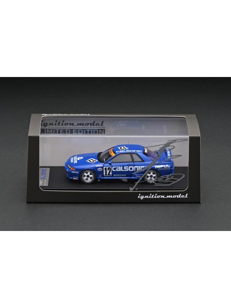 CALSONIC SKYLINE 1992 JTC With Mr. Hoshino 1/43 Ignition Model BBR Models - 2