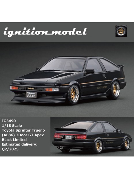 Toyota Sprinter Trueno (AE86) 3Door GT Apex 1/18 Ignition Model Ignition Model - 4