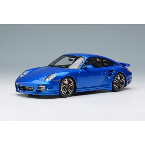 Porsche 911 (997.2) Turbo 2010 (Aqua Blauw) 1/43 Make-Up Eidolon Make Up - 1