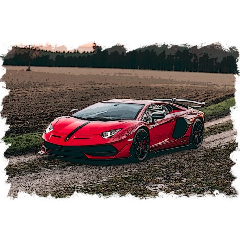 Lamborghini Aventador SVJ (Rosso Mars) 1/43 Make Up Eidolon Make Up - 2