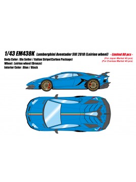 Lamborghini Aventador SVJ (Blu Seiler) 1/43 Make Up Eidolon Make Up - 1