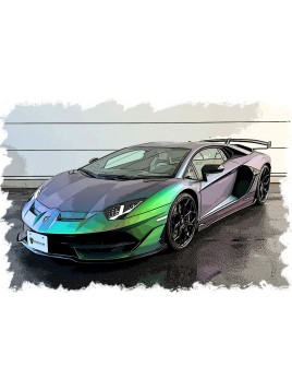 Lamborghini Aventador SVJ (Verde Agave Lucido) 1/43 Make Up Eidolon Make Up - 2