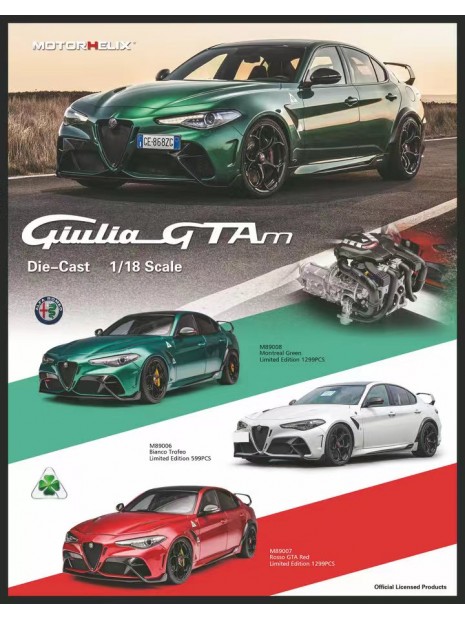 Alfa Romeo Giulia GTAm (Rosso GTA) 1/18 Motorhelix Motorhelix - 8